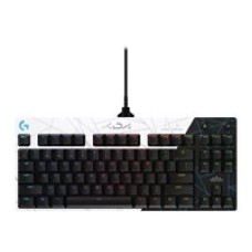 Logitech G PRO K/DA Gaming Keyboard - Keyboard - backlit - USB - key switch: GX Blue Clicky - white