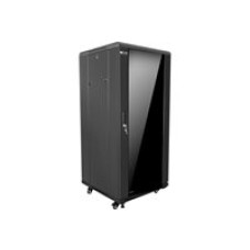 Nexxt Solutions SKD - Rack - cabinet - floor mountable - black, RAL 9005 - 25U - 19"
