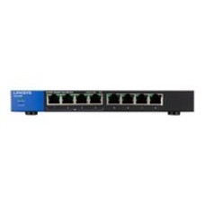 Linksys LGS108P - Switch - unmanaged - 4 x 10/100/1000 (PoE+) + 4 x 10/100/1000 - desktop, wall-mountable - PoE+ - AC 100/230 V - 2 years warranty