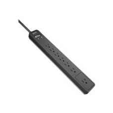 APC Essential Surgearrest PE76 - Surge protector - AC 120 V - output connectors: 7 - 1.83 m cord - gray, black - for P/N: AR106SH4, AR106SH6, AR109SH4, AR109SH6, AR112SH4, AR112SH6