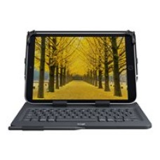 Logitech Universal Folio for 9-10 inch Tablets - Keyboard and folio case - wireless - Bluetooth 3.0 - Pen not Included