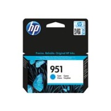 HP 951 - 8 ml - cyan - original - ink cartridge - for Officejet Pro 251, 276, 8100, 8600, 8600 N911, 8610, 8615, 8616, 8620, 8625, 8630, 8640