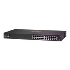 HPE Aruba 6100 24G 4SFP+ Switch - Switch - managed - 24 x 10/100/1000 + 4 x 1 Gigabit / 10 Gigabit SFP+ - side to side airflow - rack-mountable