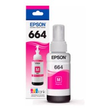 Epson T664 - Magenta - original - ink cartridge - for Epson L380, L386, L395, L495; EcoTank ET-2600, 2650, L1455, L396, L606, L656