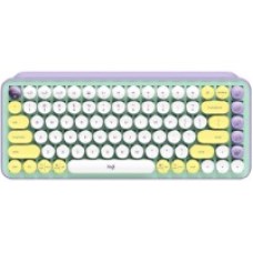 Logitech POP Keys - Keyboard - wireless - Bluetooth LE, Bluetooth 5.1 - key switch: Brown Tactile - daydream - for Apple 10.2-inch iPad; 10.5-inch iPad Air; 10.9-inch iPad Air; iPhone 11, 12, 13, SE