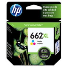 HP 662XL - High Yield - color (cyan, magenta, yellow) - original - Ink Advantage - ink cartridge - for Deskjet 1516, Ink Advantage 15XX, Ink Advantage 26XX, Ink Advantage 46XX