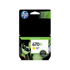 HP 670XL - High Yield - yellow - original - Ink Advantage - ink cartridge - for Deskjet Ink Advantage 3525, Ink Advantage 4615, Ink Advantage 4625, Ink Advantage 5525