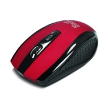 Klip Xtreme - Mouse - Wireless - 2.4 GHz - Red - Nano - 6-button Opt