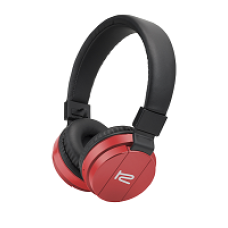 Klip Xtreme KHS-620 - Headphones with mic - on-ear - Bluetooth - wireless - red