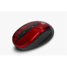 Klip Xtreme KMW-330 Vector - Mouse - ergonomic - optical - 6 buttons - wireless - 2.4 GHz - USB wireless receiver - red