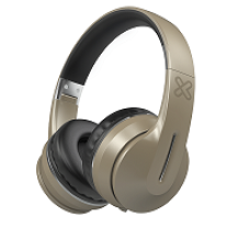 Klip Xtreme Funk KWH-150 - Headphones with mic - on-ear - Bluetooth - wireless, wired - 3.5 mm jack - gold