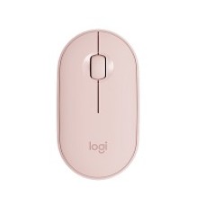 Logitech Pebble M350 - Mouse - optical - 3 buttons - wireless - Bluetooth, 2.4 GHz - USB wireless receiver - rose