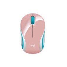 Logitech M187 - Mouse - optical - 3 buttons - wireless - 2.4 GHz - USB wireless receiver - blossom