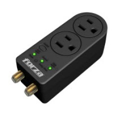 Forza Power Technologies - Automatic voltage regulator - Forza Voltage Protector FVP-0200C Coaxial 2 Out 110V US Plug