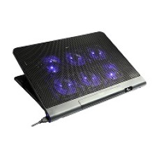 Xtech - Notebook stand - XTA-160 - Kyla - gaming - Laptop-size compatibility: Up to 17in - Number of fans: 6 LED Blue light - Adjustable height: 3 positions - Connectivity: 2 USB ports