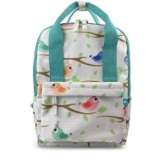 Durable polyester - Color Printed design with aqua accents - Internal padded notebook sleeve with an elastic Velcro fastener - Front zippered accessory pocket - Side pockets - Internal zippered pocket - Internal mesh pocke