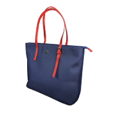 Xtech - Notebook carrying shoulder bag - 15.6" - Durable polyester - Blue with red accents - XTB-510
