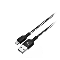 Xtech - USB cable - 4 pin USB Type A - 5 pin Micro-USB Type B - 1.8 m - Black & white - Braided XTC-366