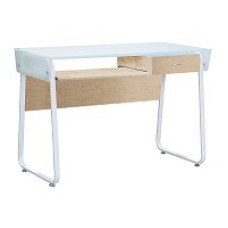 Xtech - Desk S Lvl XTF-CD197 - Glass-top computer desk  - Color: Sycamore
