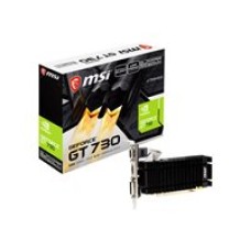 MSI N730K-2GD3H/LPV1 - Graphics card - GF GT 730 - 2 GB DDR3 - PCIe 2.0 x16 low profile - DVI, D-Sub, HDMI - fanless