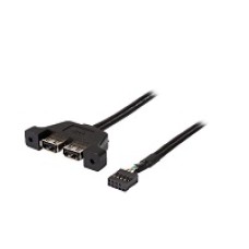 ASRock - USB extension cable - 4 pin USB Type B - 30 cm - All black