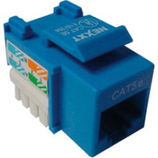Nexxt - Modular insert - RJ-45 - blue - 1 port